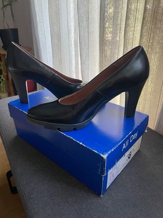 Zapatos All Day Piel Negro Talla 38