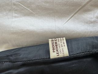 Pantalón de cuero auténtico negro