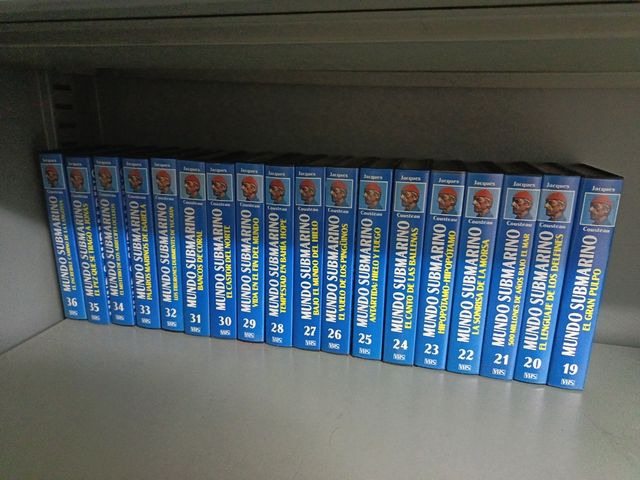 Colección VHS Jacques Cousteau Mundo Submarino
