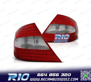 PILOTOS PARA MERCEDES CLK W209 05-10 LED ROJO CROMO