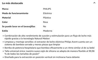 Sacaleches Eléctrico Philips Avent electrico