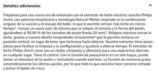 Sacaleches Eléctrico Philips Avent electrico