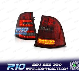 PILOTOS PARA MERCEDES ML W163 98-05 LED AHUMADO ROJO