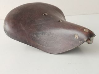 Sillín bicicleta cuero AIGLOR antiguo