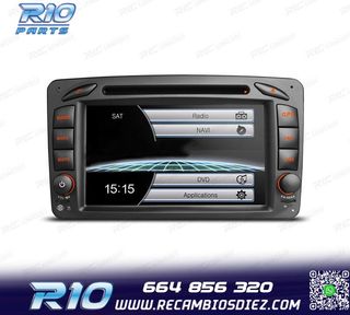RADIO NAVEGADOR PARA MERCEDES CLASE A C CLK USB GPS TACTIL H