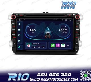 RADIO GPS ANDROID 12 PARA VOLKSWAGEN VW GOLF POLO PASSAT CAD