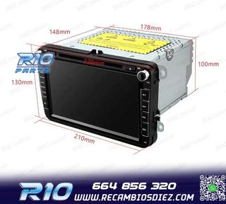 RADIO GPS ANDROID 12 PARA VOLKSWAGEN VW GOLF POLO PASSAT CAD