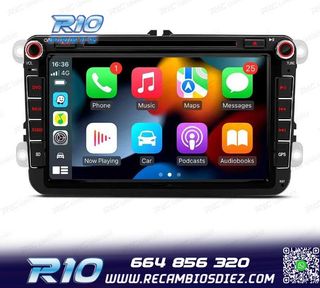 RADIO GPS ANDROID 12 PARA VOLKSWAGEN VW GOLF POLO PASSAT CAD