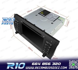 RADIO GPS NAVEGADOR 7" PARA BMW X5 E53 99-06 E39 USB GPS TAC