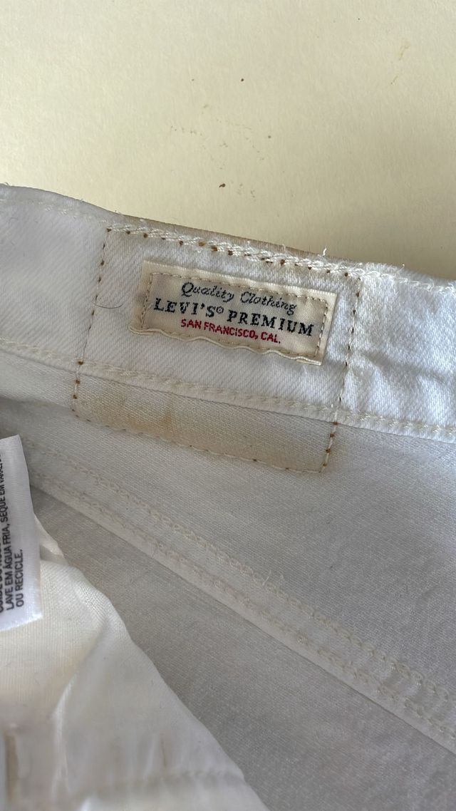 Levi's 501 Shorts Vaqueros Blancos