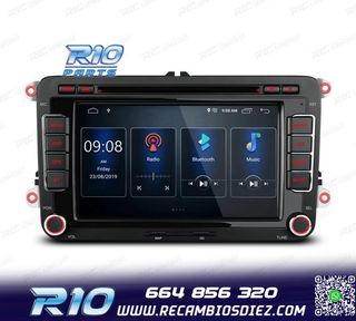 RADIO GPS ANDROID 13 PARA VOLKSWAGEN VW SEAT SKODA TOURAN 7"