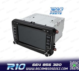 RADIO GPS ANDROID 13 PARA VOLKSWAGEN VW SEAT SKODA TOURAN 7"