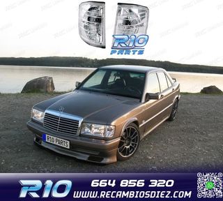 INTERMITENTES FRONTALES CROMO PARA MERCEDES 190 W201 82-93