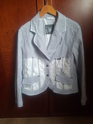Americana CAPPOPERA Jeans Azul/Blanco