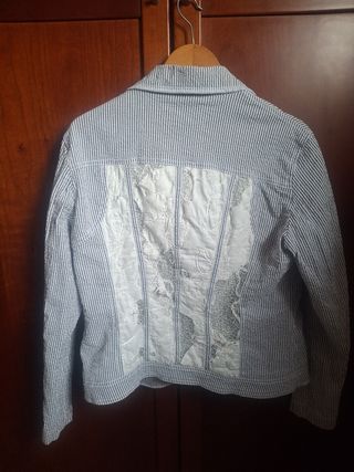 Americana CAPPOPERA Jeans Azul/Blanco