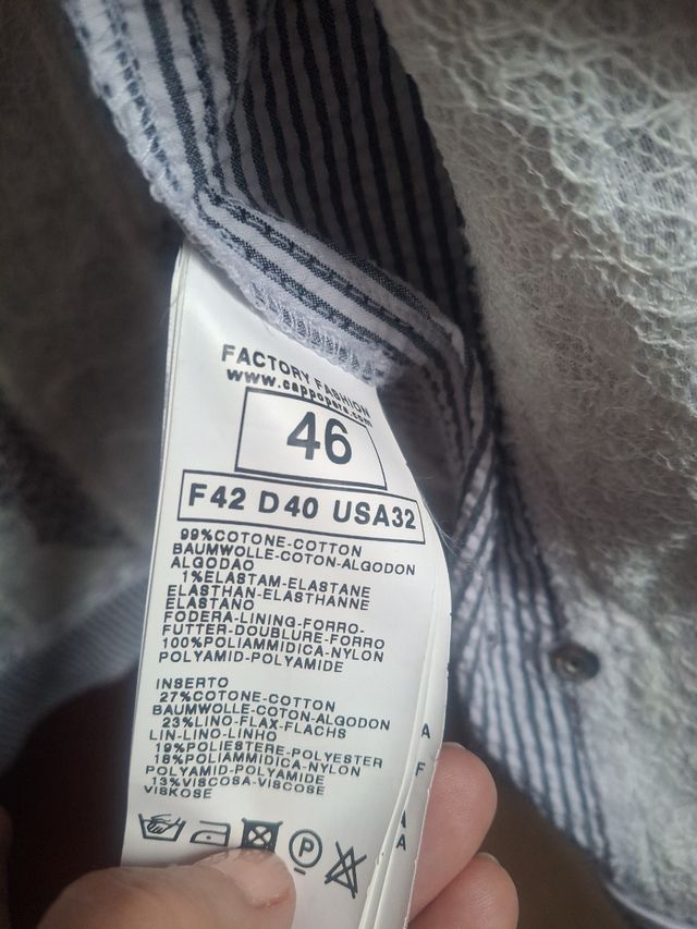 Americana CAPPOPERA Jeans Azul/Blanco