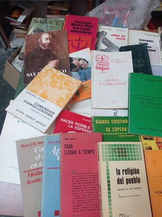 Lote de 25 libros de lectura religiosa 