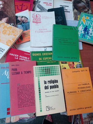 Lote de 25 libros de lectura religiosa 