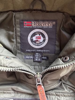 Parka Geographical Norway Verde Oliva unisex L