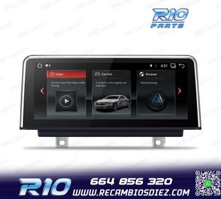 RADIO GPS ANDROID 14 PARA BMW SERIE 3 SERIE 4 10,25"