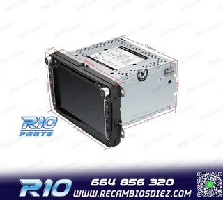 RADIO GPS ANDROID 11 PARA VOLKSWAGEN VW SEAT SKODA CARPLAY F
