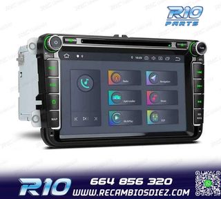 RADIO GPS ANDROID 11 PARA VOLKSWAGEN VW SEAT SKODA CARPLAY F