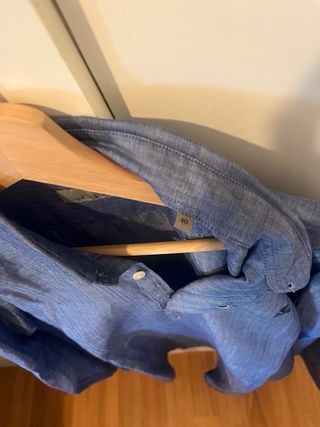 Camisa de lino azul marca Scalpers Talla 40 (M)