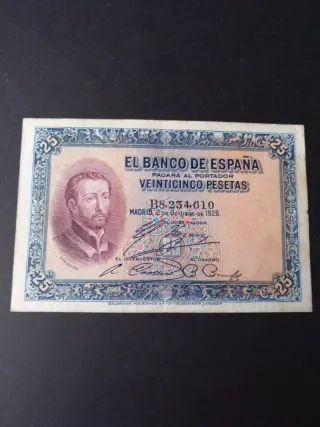 25 Pesetas de 1926 España. 