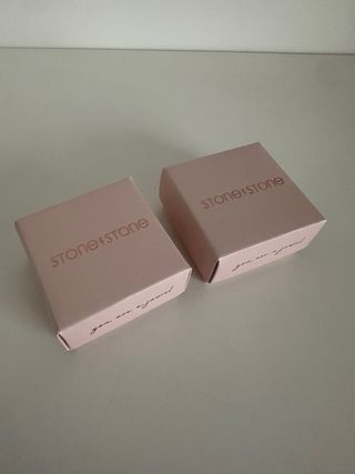 Saco e Caixas para jóias Stone by Stone rosa