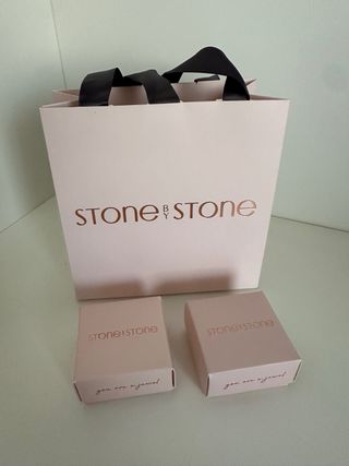 Saco e Caixas para jóias Stone by Stone rosa