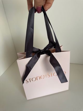 Saco e Caixas para jóias Stone by Stone rosa