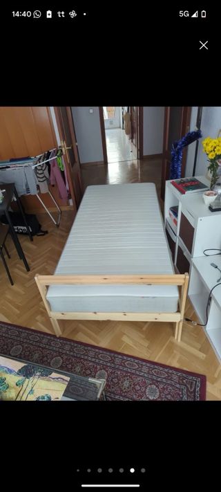 Cama individual 90x200cm madera