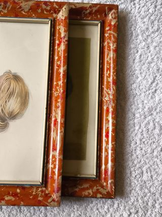 2 CUADROS ANTIGUOS: INMACULADA Y NIÑA REZANDO