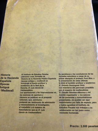 Història Hacienda Española Epocas antigua-medieval