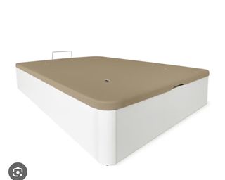 Canapé de madera y tela nuevo