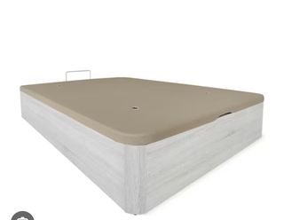 Canapé de madera y tela nuevo