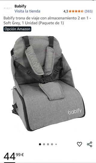 Trona de viaje Babify con bolsillos