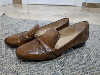 Mocasines de cuero Uterqüe marrones
