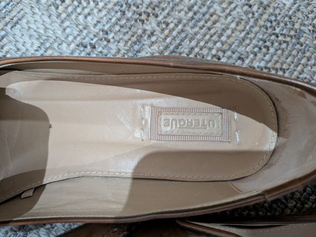 Mocasines de cuero Uterqüe marrones