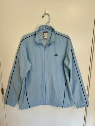 Chaqueta Cortavientos Adidas Celeste