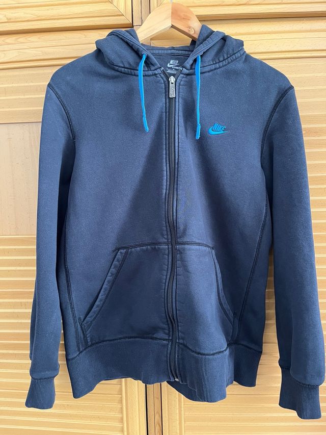 Chaqueta Sudadera Nike Azul y Gris