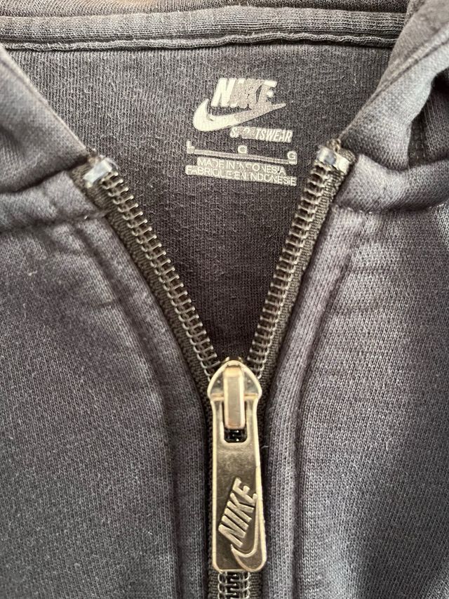 Chaqueta Sudadera Nike Azul y Gris