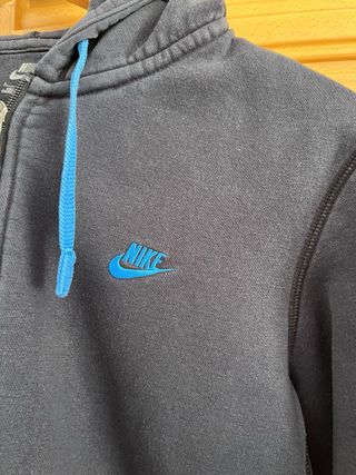 Chaqueta Sudadera Nike Azul y Gris