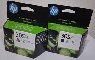Pack 2 Cartuchos Tinta HP 305XL Tricolor y Negro