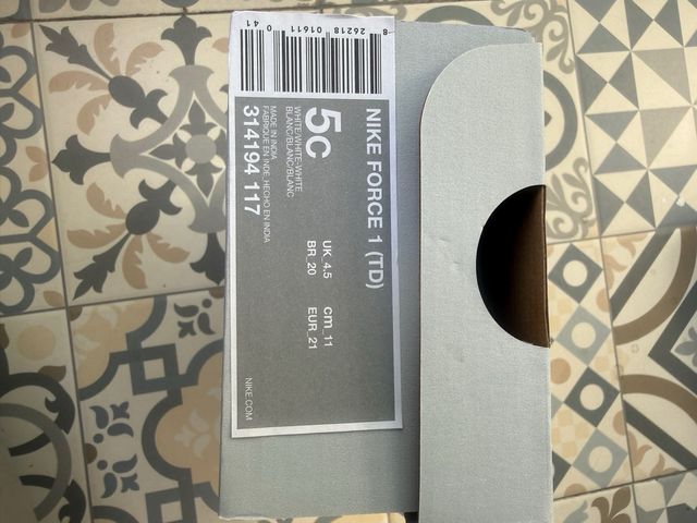 Nike Air Force 1 Infantil Blancas