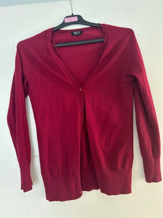 Chaqueta de punto Blanco Talla M Granate