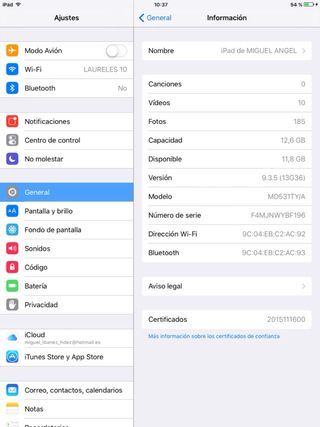iPad mini di prima generazione A1432 bianco