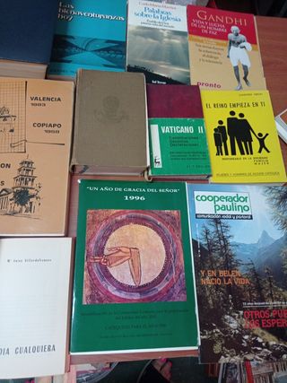 Lote de 20 libros lectura religiosa y biblias 