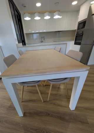 Mesa extensible madera maciza
