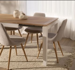 Mesa extensible madera maciza